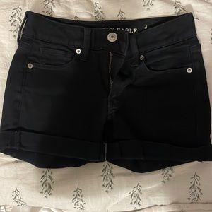 Vintage 0 Stretch Black Jean Shorts